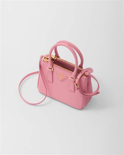 prada saffiano mini galleria crossbody bag pink peonia|Petal Pink Prada Galleria Saffiano Leather Mini.